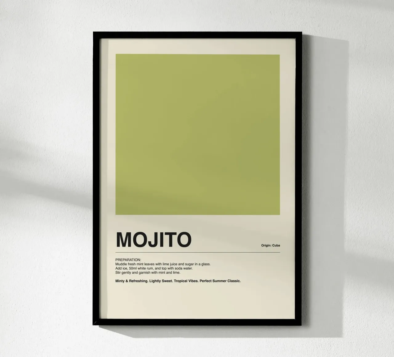 Mojito Drink Olive poster da ni-ja artboutique