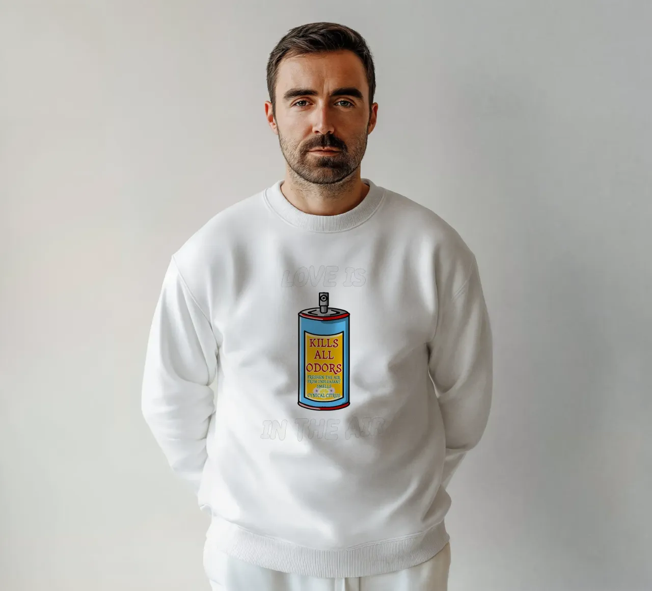 L'amore è nell'aria Sarcastico Single Anti Amore Coppia Umorismo felpa da sillyindustries