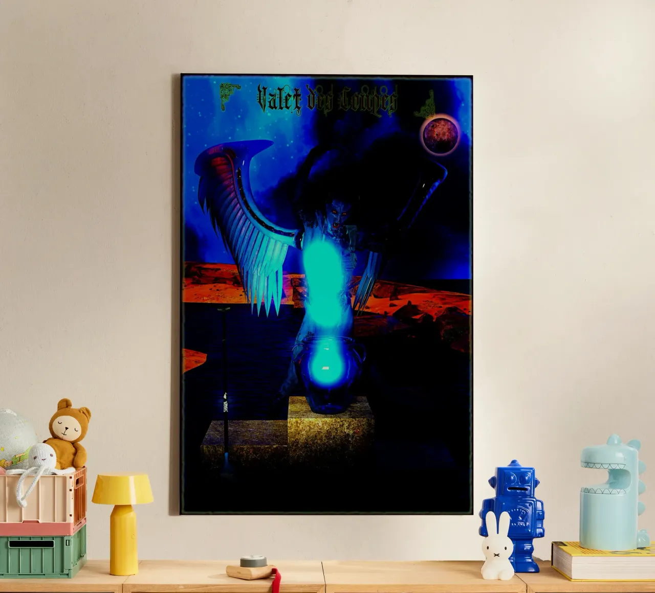 Bélial - The Jack of Cups from the Witcher Parks Tarot canvas with Floater frame by the-witcher