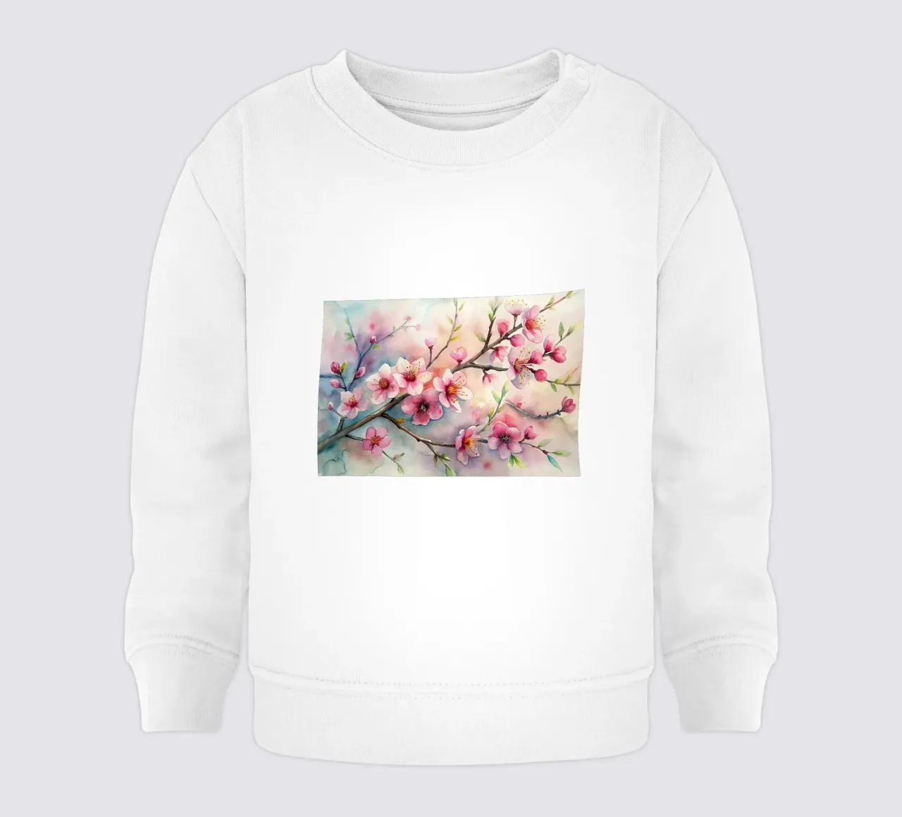 Mandorlo in fiore felpa neonato da Point and Art