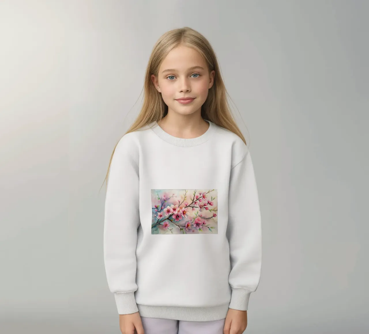 Mandorlo in fiore felpa bambino da Point and Art