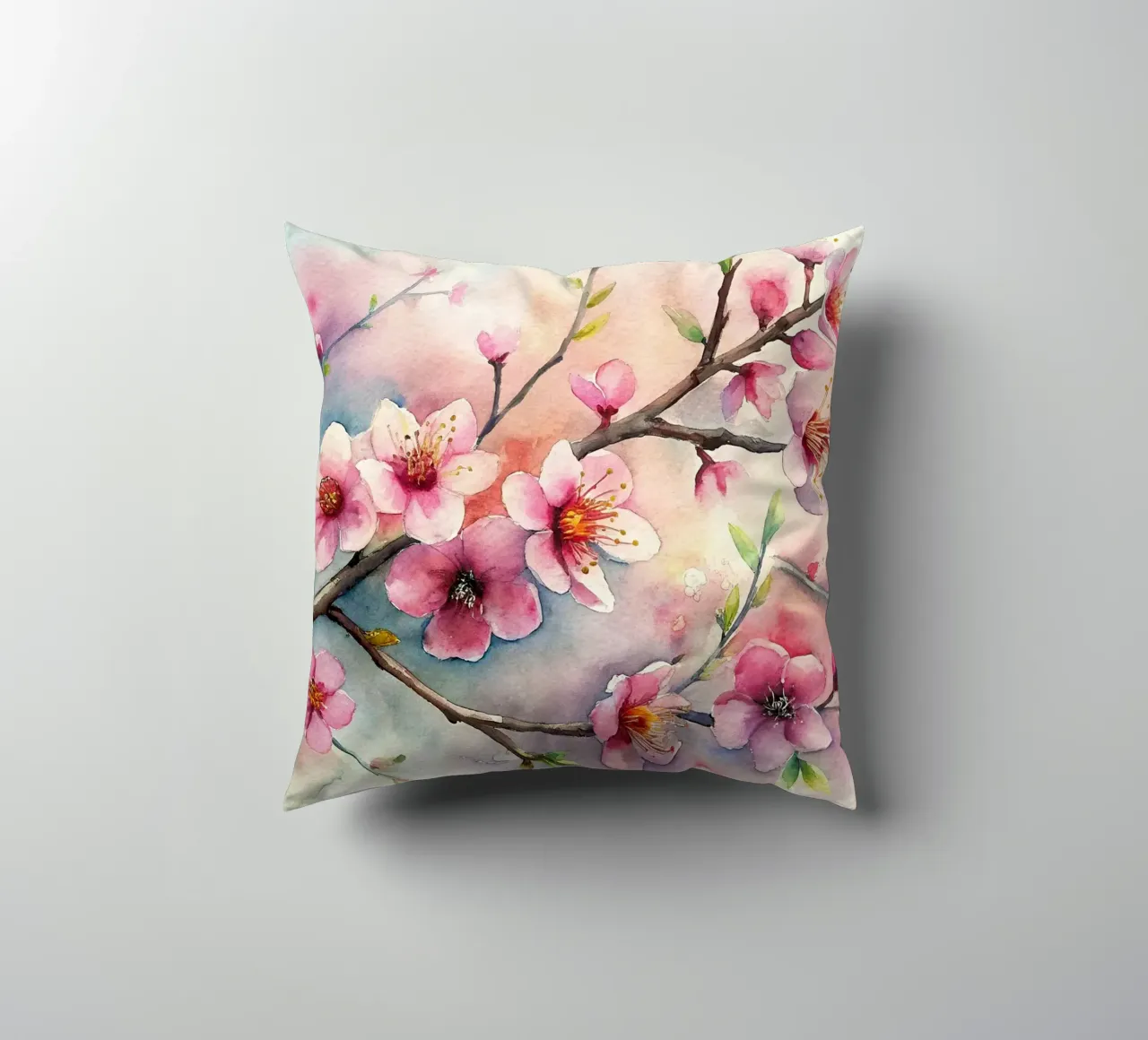 Mandorlo in fiore cuscino da Point and Art