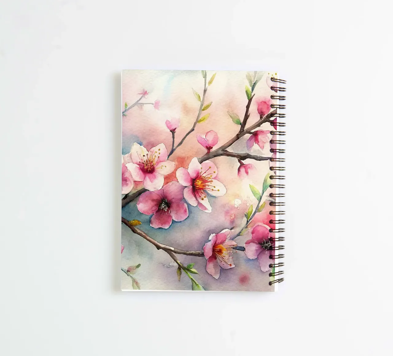 Almond tree in bloom spiral notebook by 🎨 Point and Art