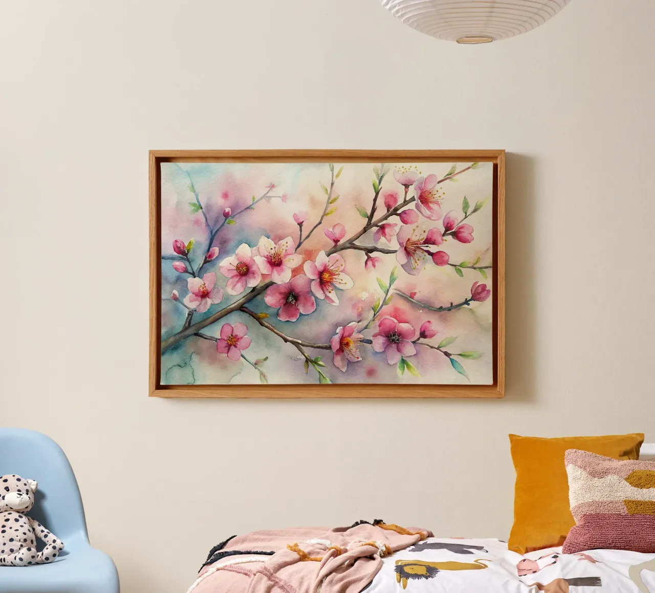 Almond tree in bloom canvas by 🎨 Point and Art