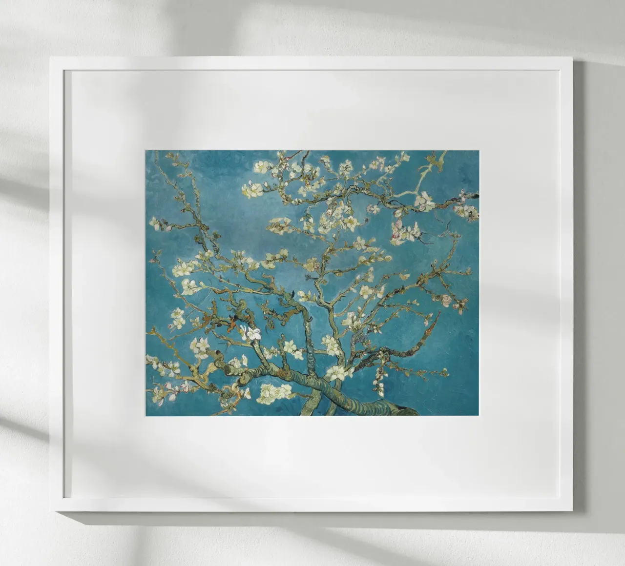 Van Gogh - Mandorlo in fiore poster con telaio in plastica da Second Canvas