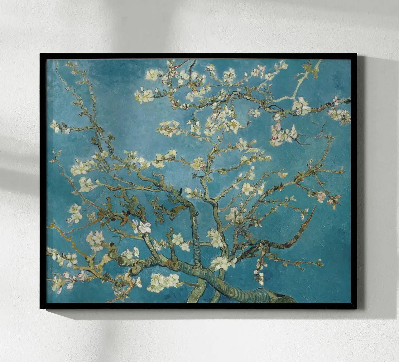Van Gogh - Mandorlo in fiore poster con telaio in plastica da Second Canvas