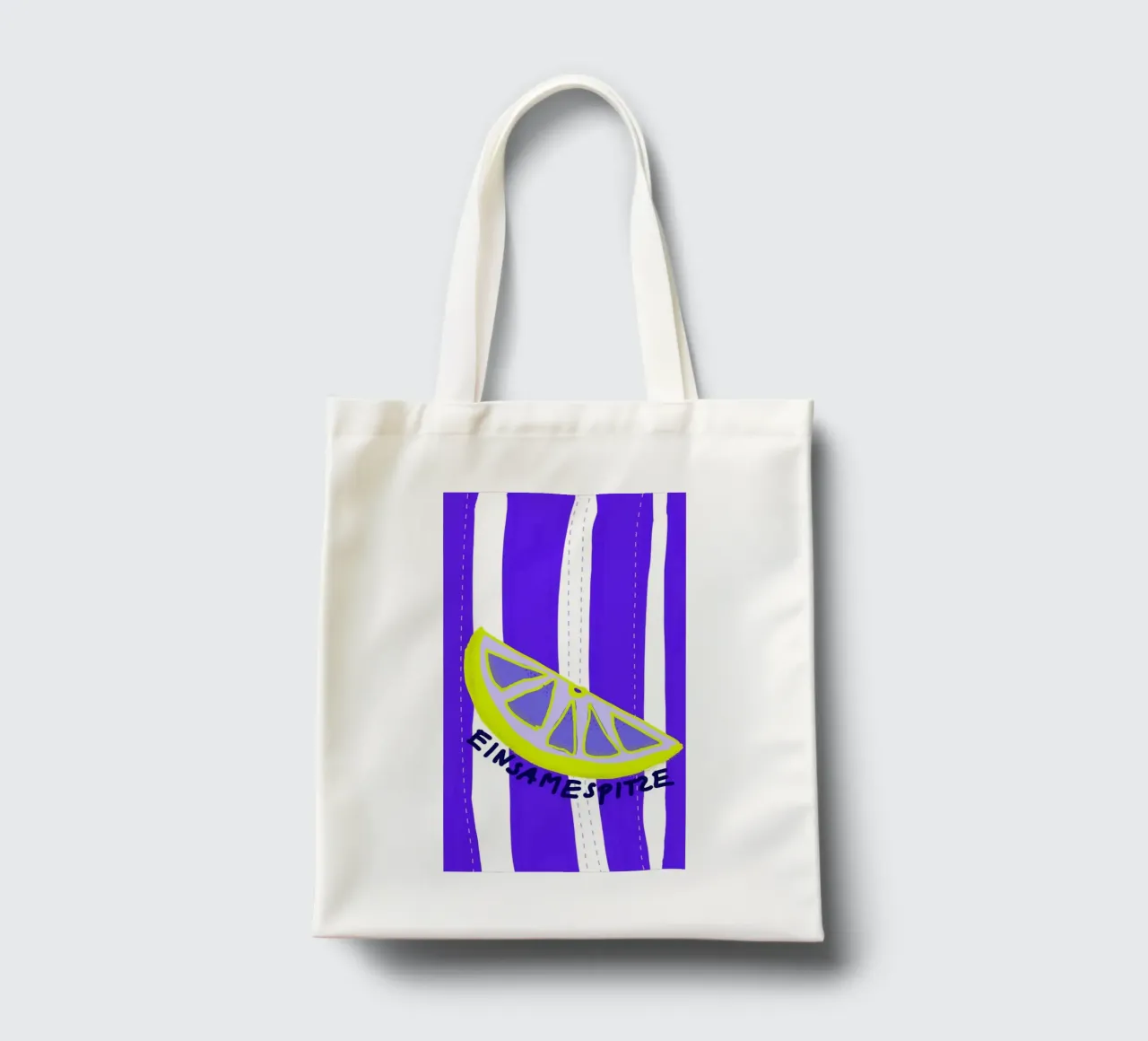 Einsame Zitrone tote bag by wee-design