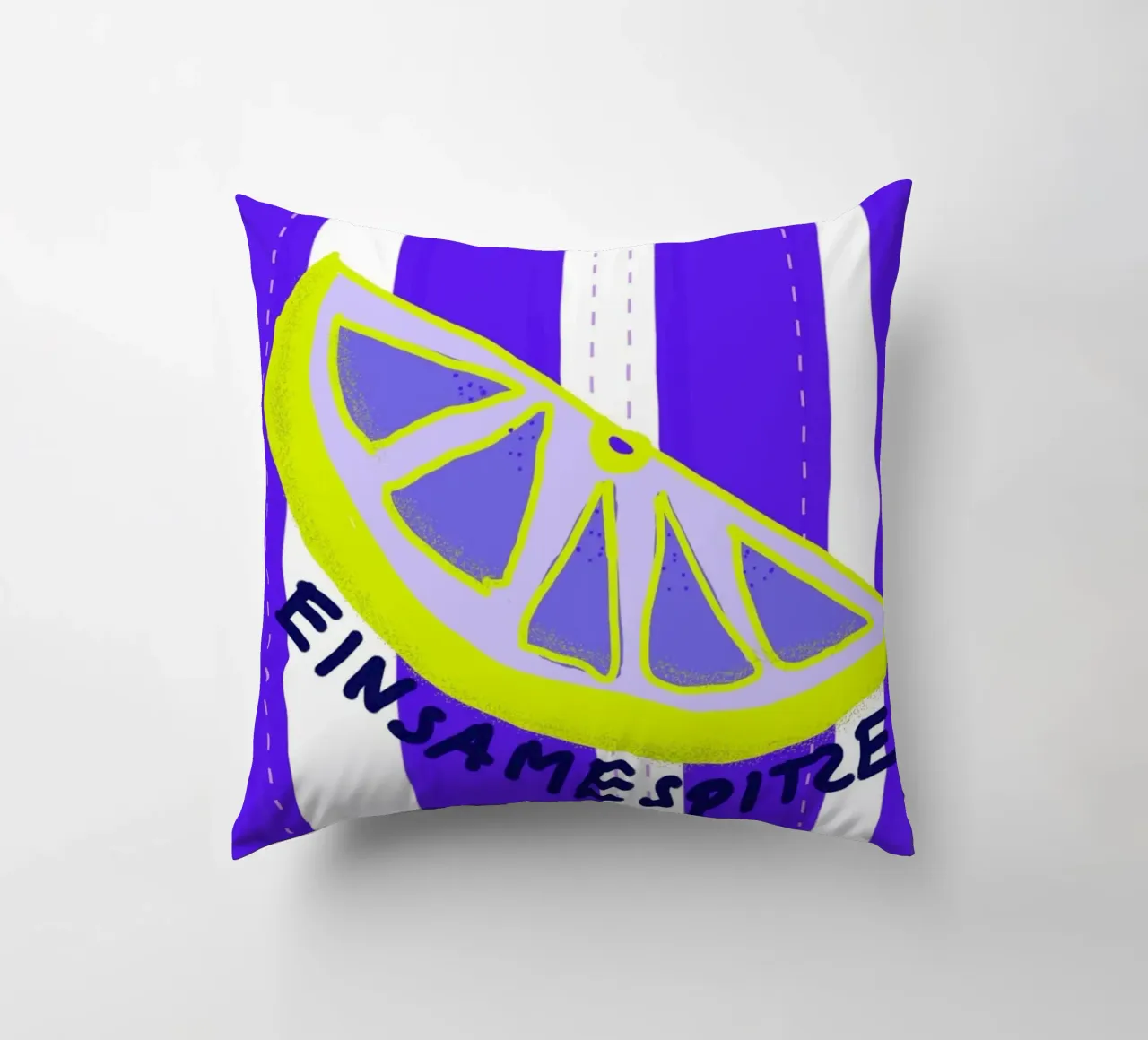 Einsame Zitrone kussen van wee-design