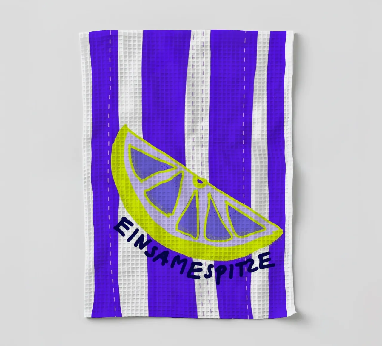 Einsamespitzen Zitrone tea towel by wee-design