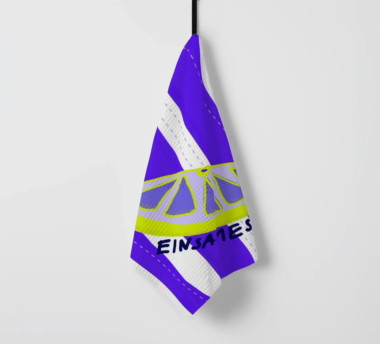 Einsamespitzen Zitrone tea towel by wee-design