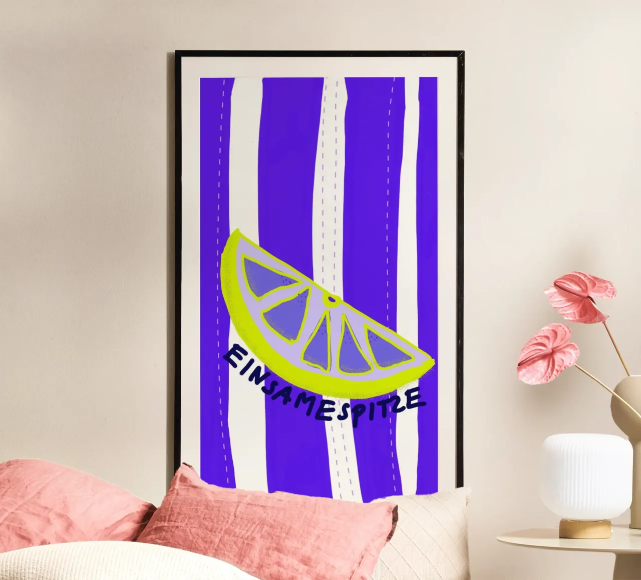 Einsamespitzen Zitrone poster da wee-design