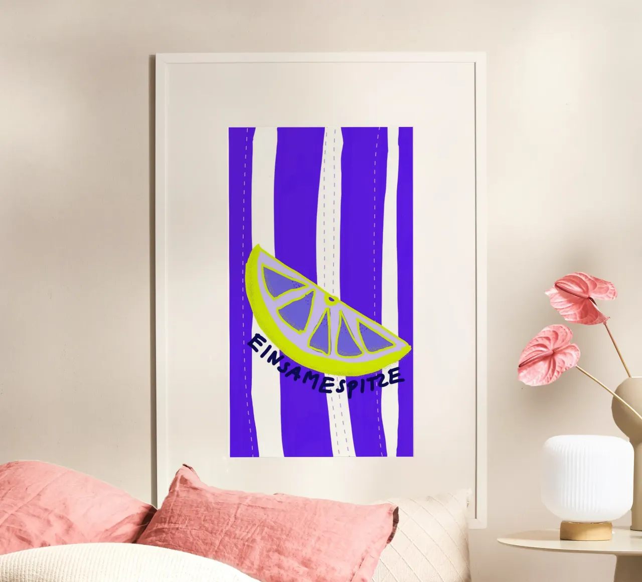 Einsamespitzen Zitrone poster da wee-design