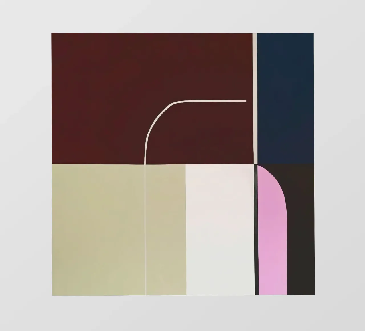 Modern Geometric Design in Muted Tones pellicola backlit da Artbyvo