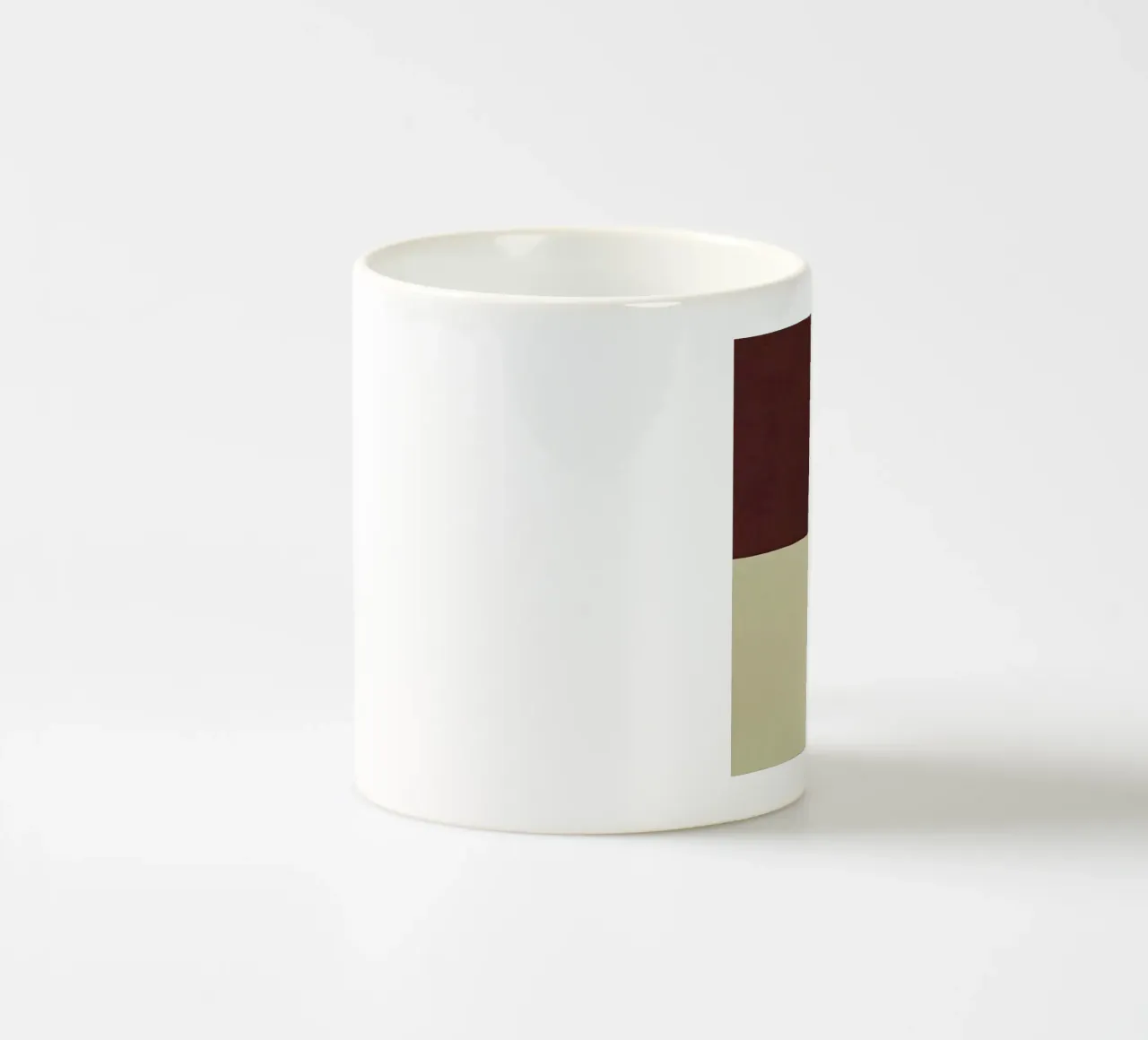 Modern Geometric Design in Muted Tones tazza in ceramica da Artbyvo