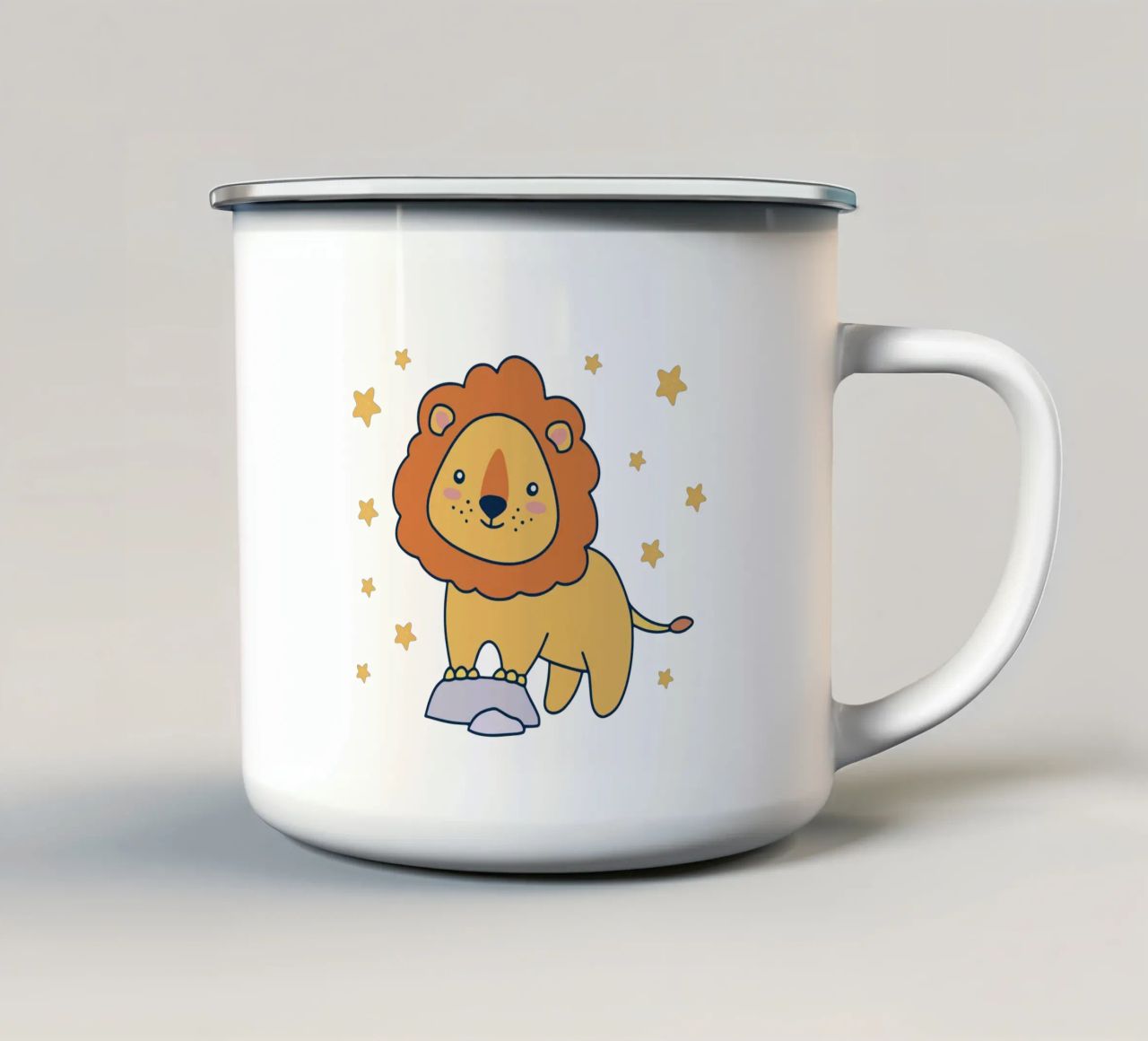 Il bambino Leon tazza in smalto da BABY ART PRINTS