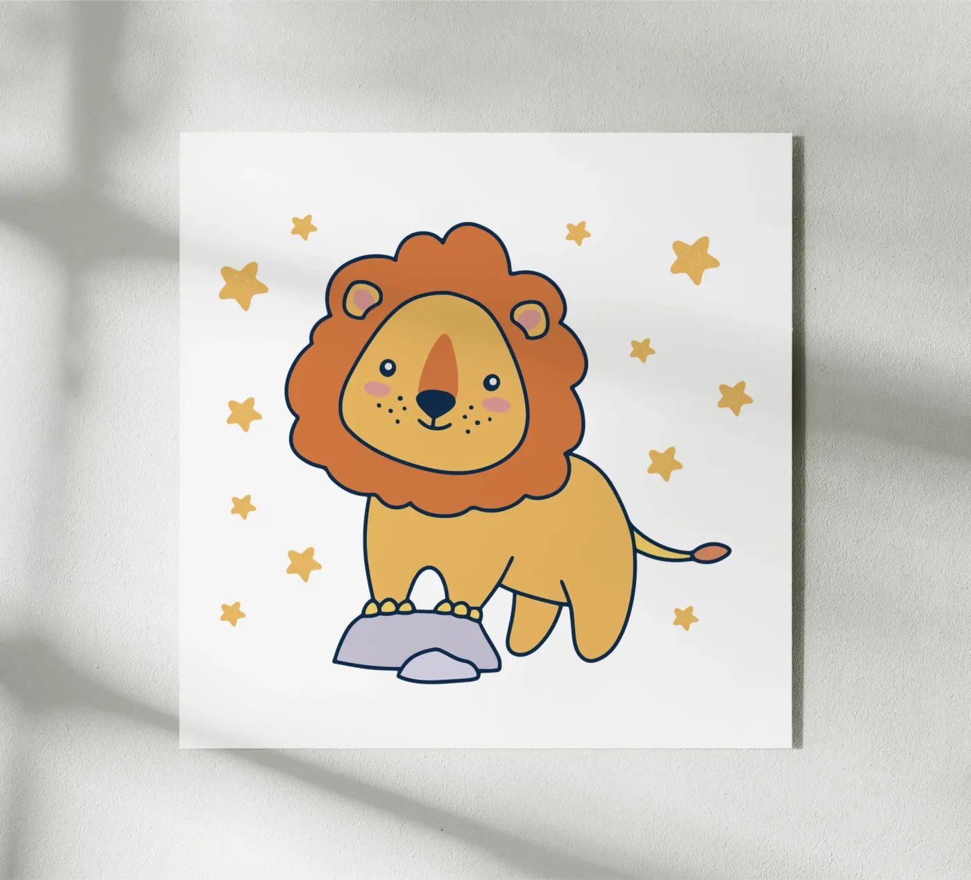 Baby Leon plexiglas de 🐹 BABY ART PRINTS