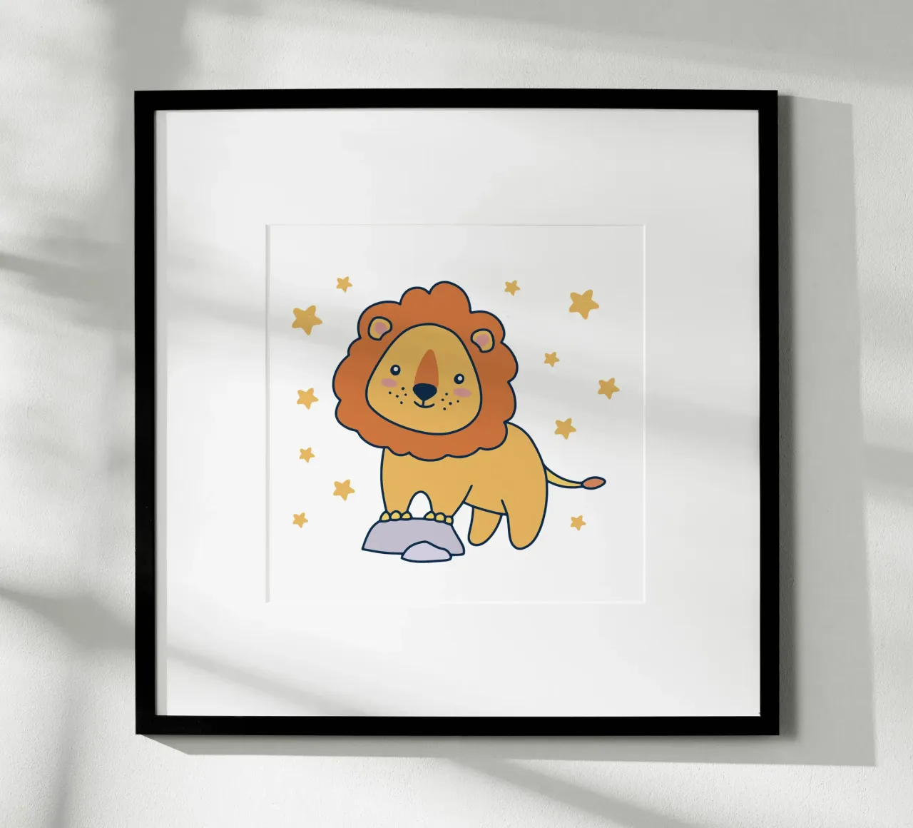 Il bambino Leon poster con telaio in alluminio da 🐹 BABY ART PRINTS