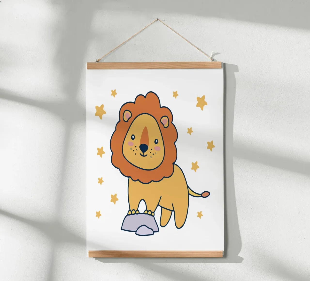 Il bambino Leon poster con telaio in alluminio da 🐹 BABY ART PRINTS