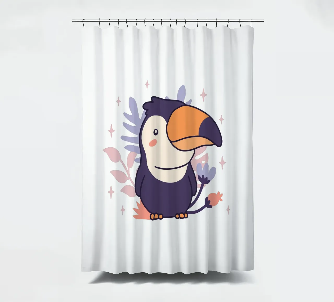 Baby Toucan shower curtain by 🐹 BABY ART PRINTS