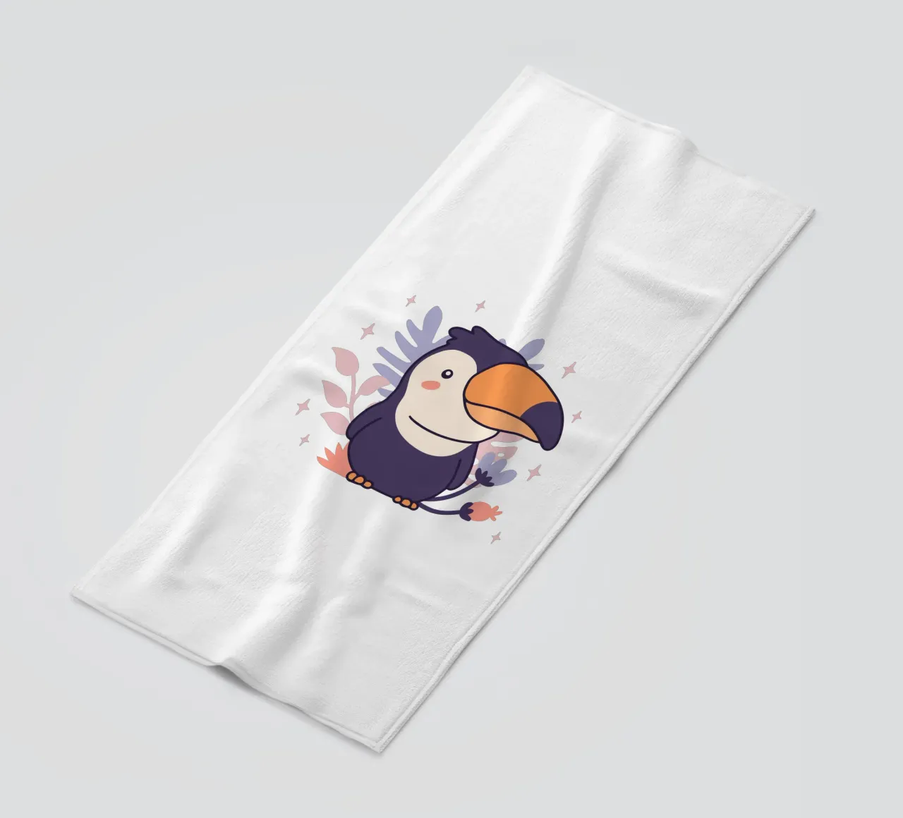 Baby Toucan beach towel by 🐹 BABY ART PRINTS