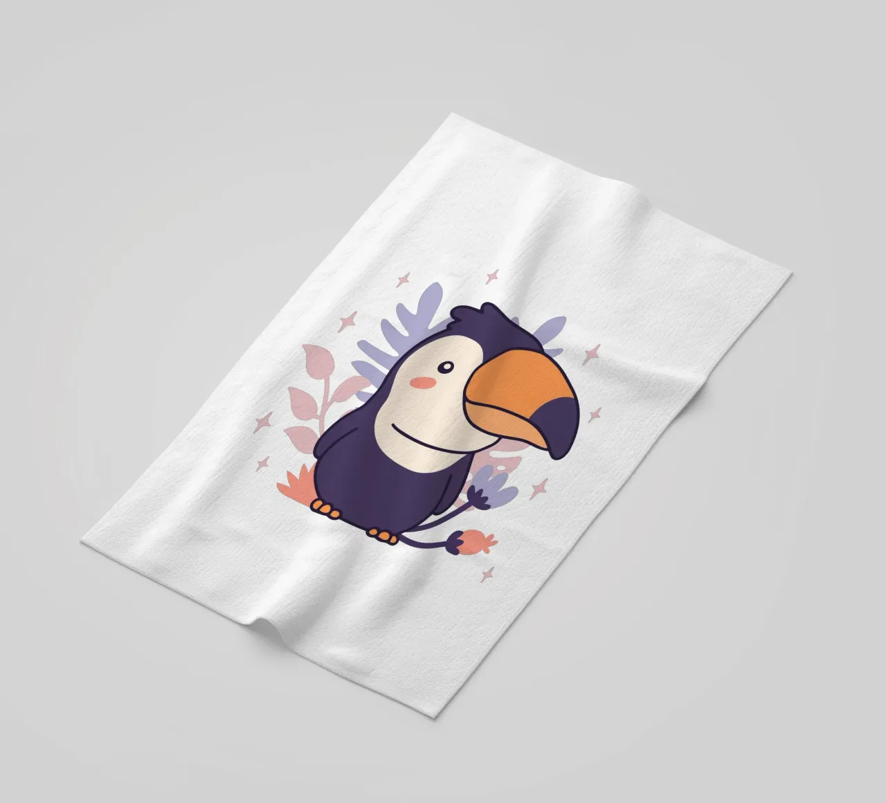 Baby Toucan beach towel by 🐹 BABY ART PRINTS