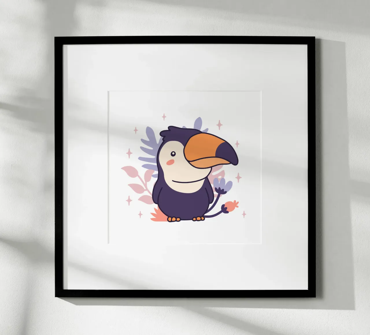 Bambino tucano poster con telaio in alluminio da 🐹 BABY ART PRINTS