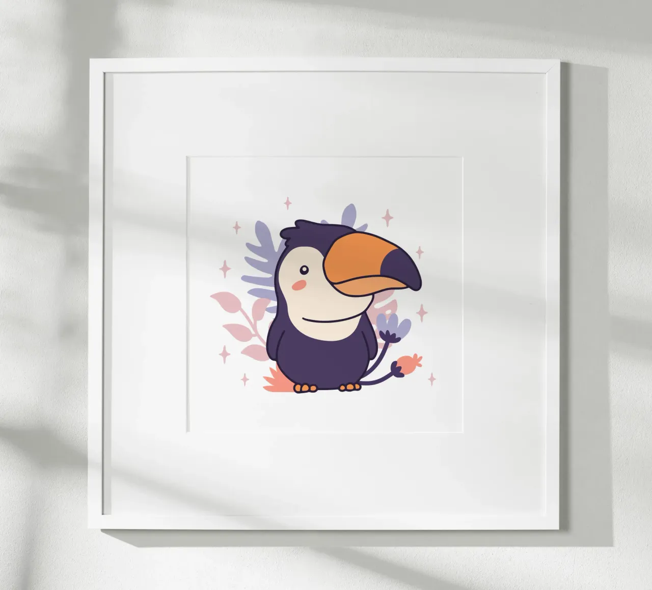 Bambino tucano poster con telaio in alluminio da 🐹 BABY ART PRINTS