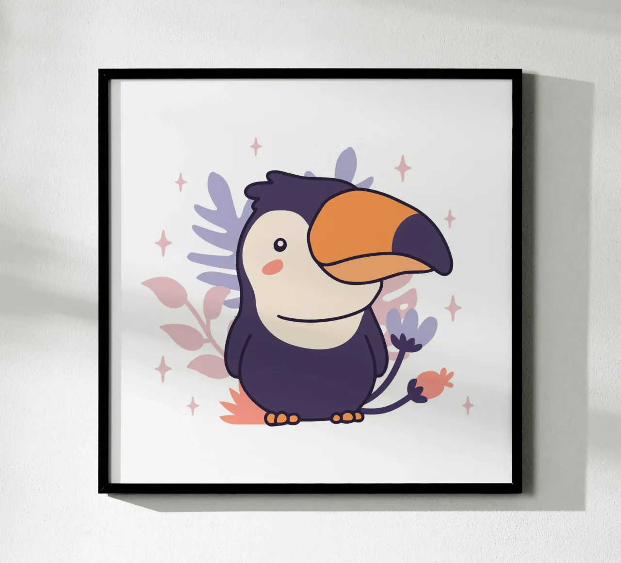 Bambino tucano poster con telaio in alluminio da 🐹 BABY ART PRINTS