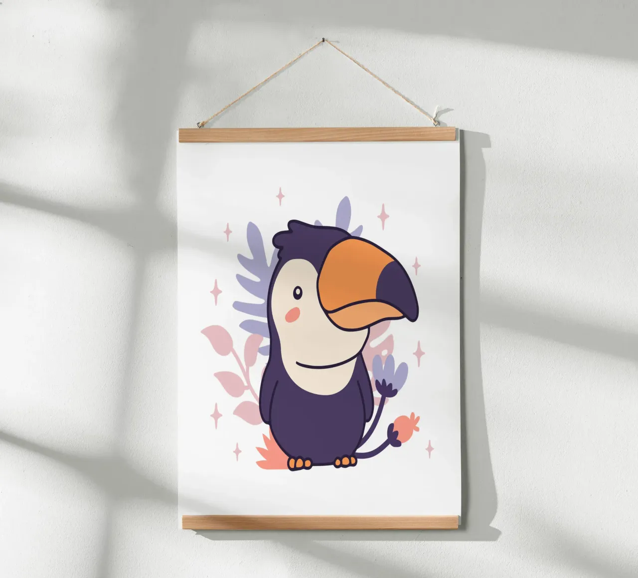 Bambino tucano poster con telaio in alluminio da 🐹 BABY ART PRINTS
