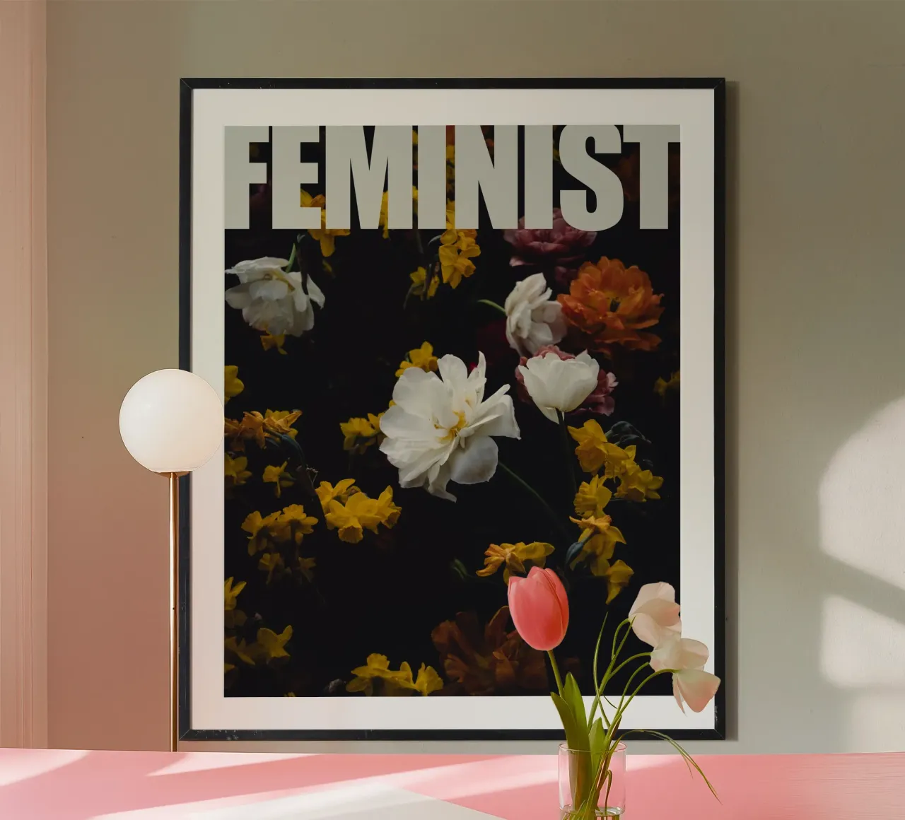 Femminista poster con telaio in plastica da Jule Shnc