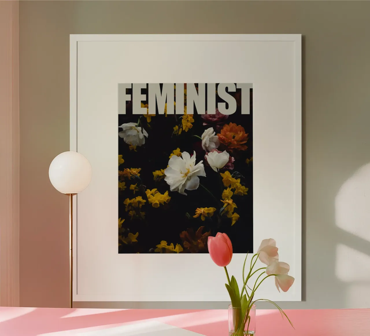 Femminista poster con telaio in plastica da Jule Shnc