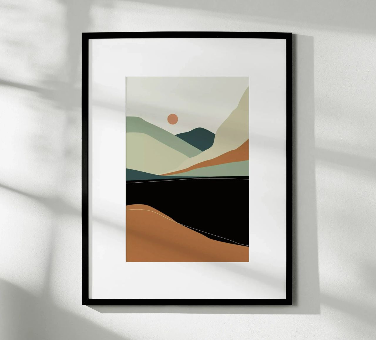 Gebirgssee poster by XOXO Arte
