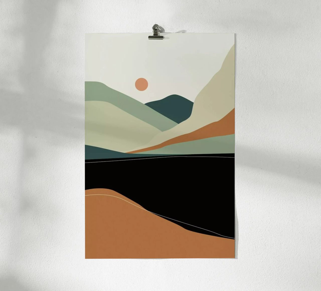 Gebirgssee poster by XOXO Arte