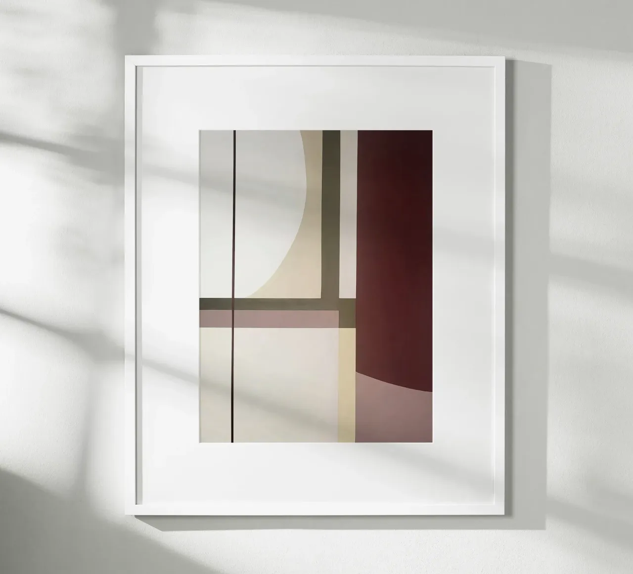 Composition minimaliste avec des lignes courbes et droites hahnemühle de Artbyvo