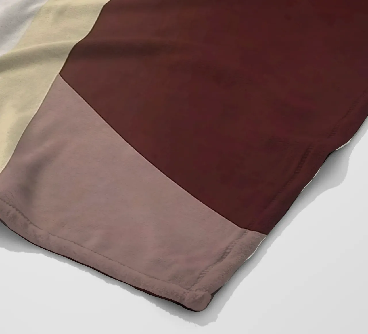 Composition minimaliste avec des lignes courbes et droites plaid polaire de Artbyvo