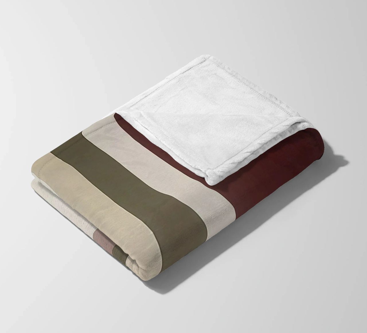 Composizione minimalista con linee curve e rette coperta in pile da Artbyvo