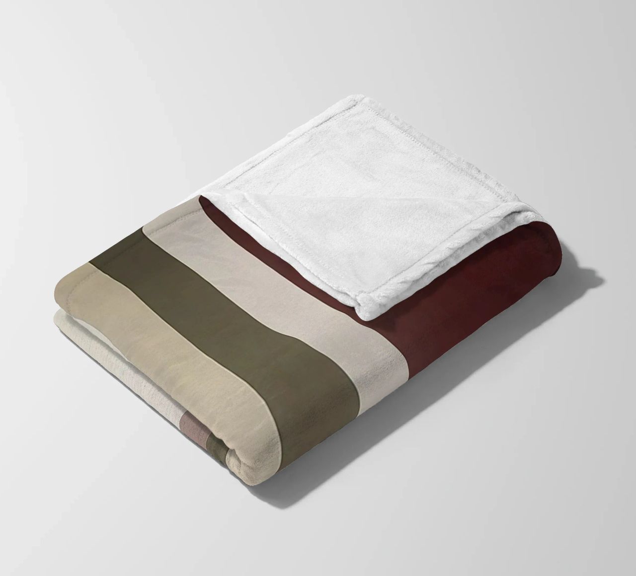 Composizione minimalista con linee curve e rette coperta in pile da Artbyvo