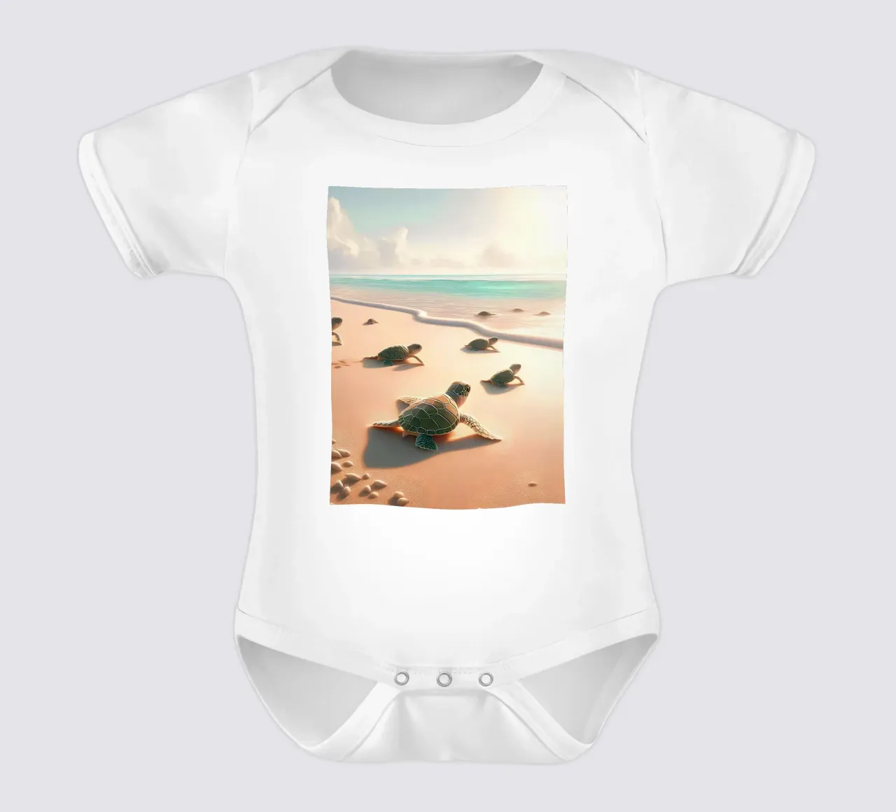 Nel mare body neonato maniche corte da Digital Naive