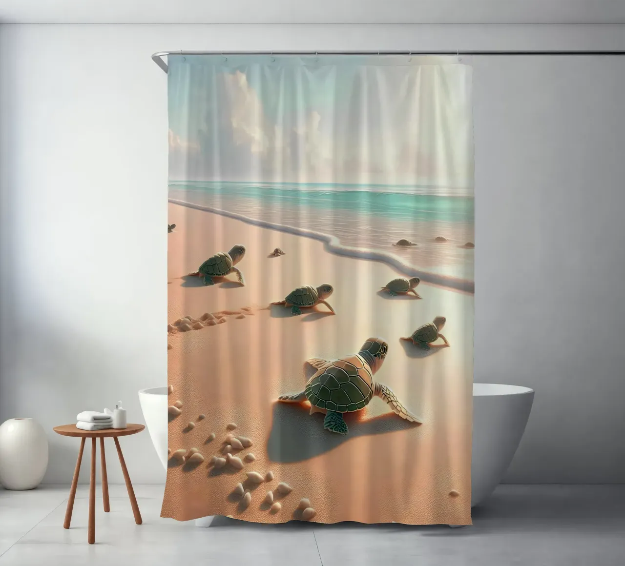 Nel mare tenda da doccia da Digital Naive
