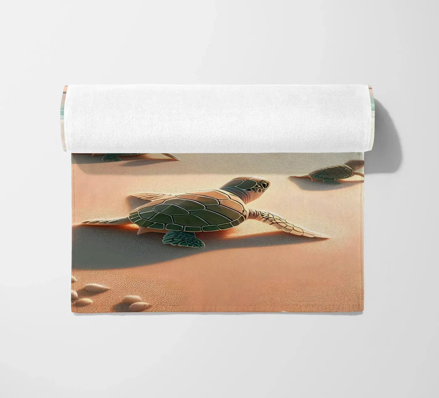 Into the sea beach towel by Digital Naive