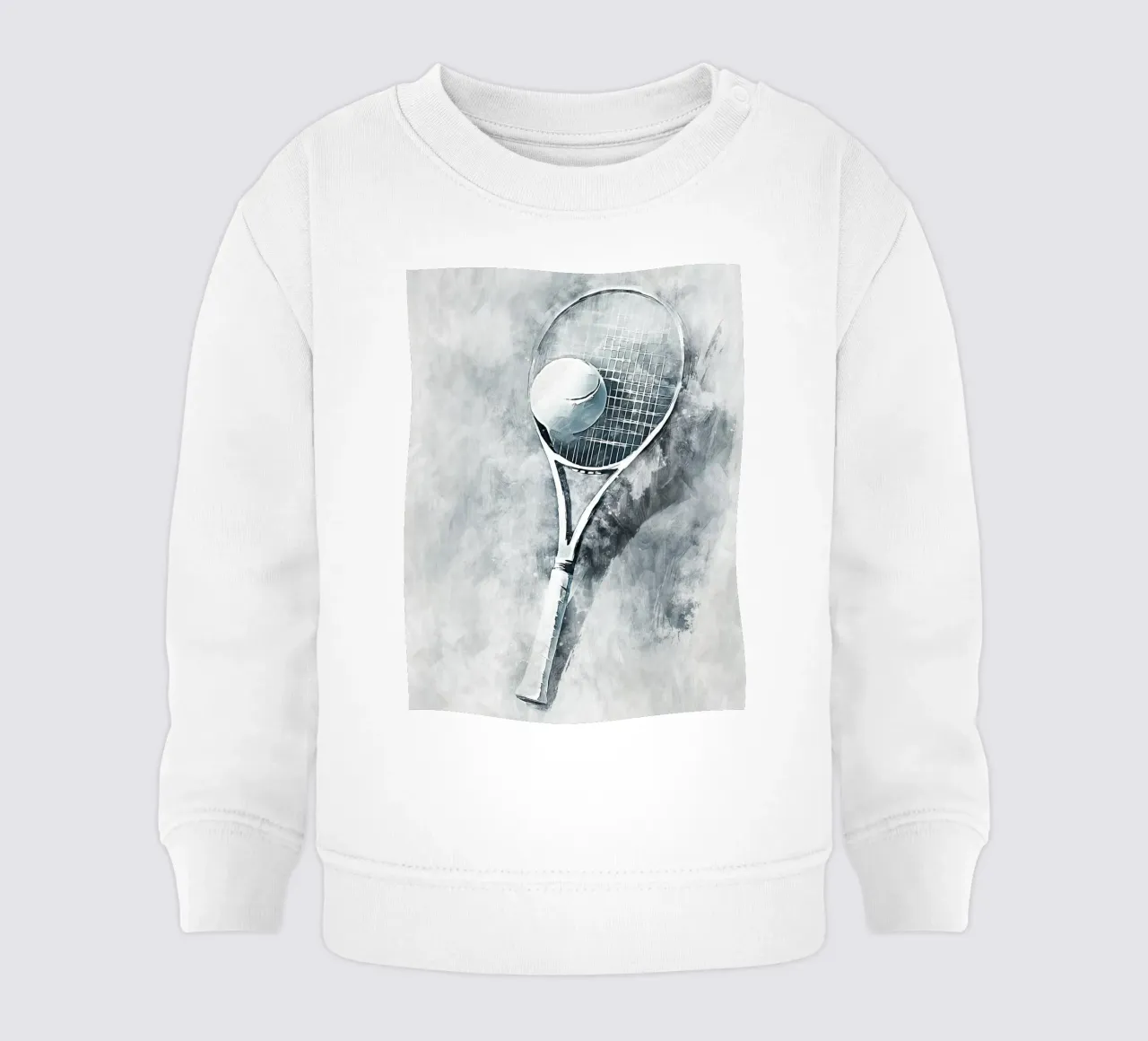 Tennis Ball/Racket art felpa neonato da Mateo