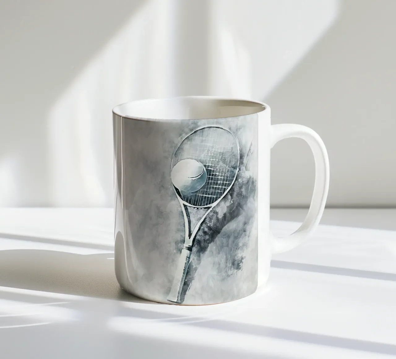 Tennis Ball/Racket art tazza in ceramica da Mateo