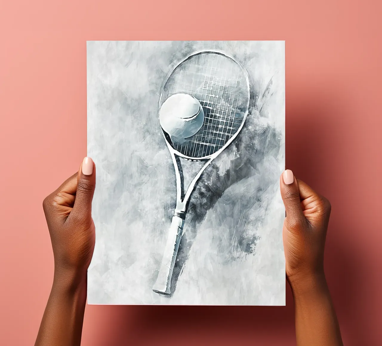 Tennis Ball/Racket art sticker sheet by Mateo