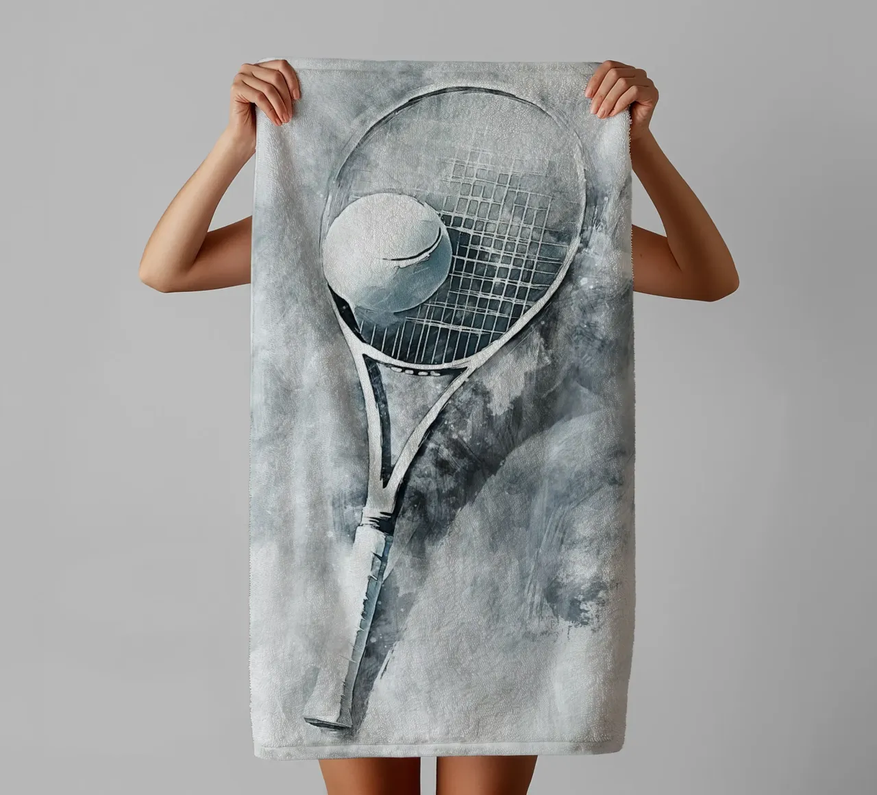 Tennis Ball/Racket art asciugamano da bagno da Mateo