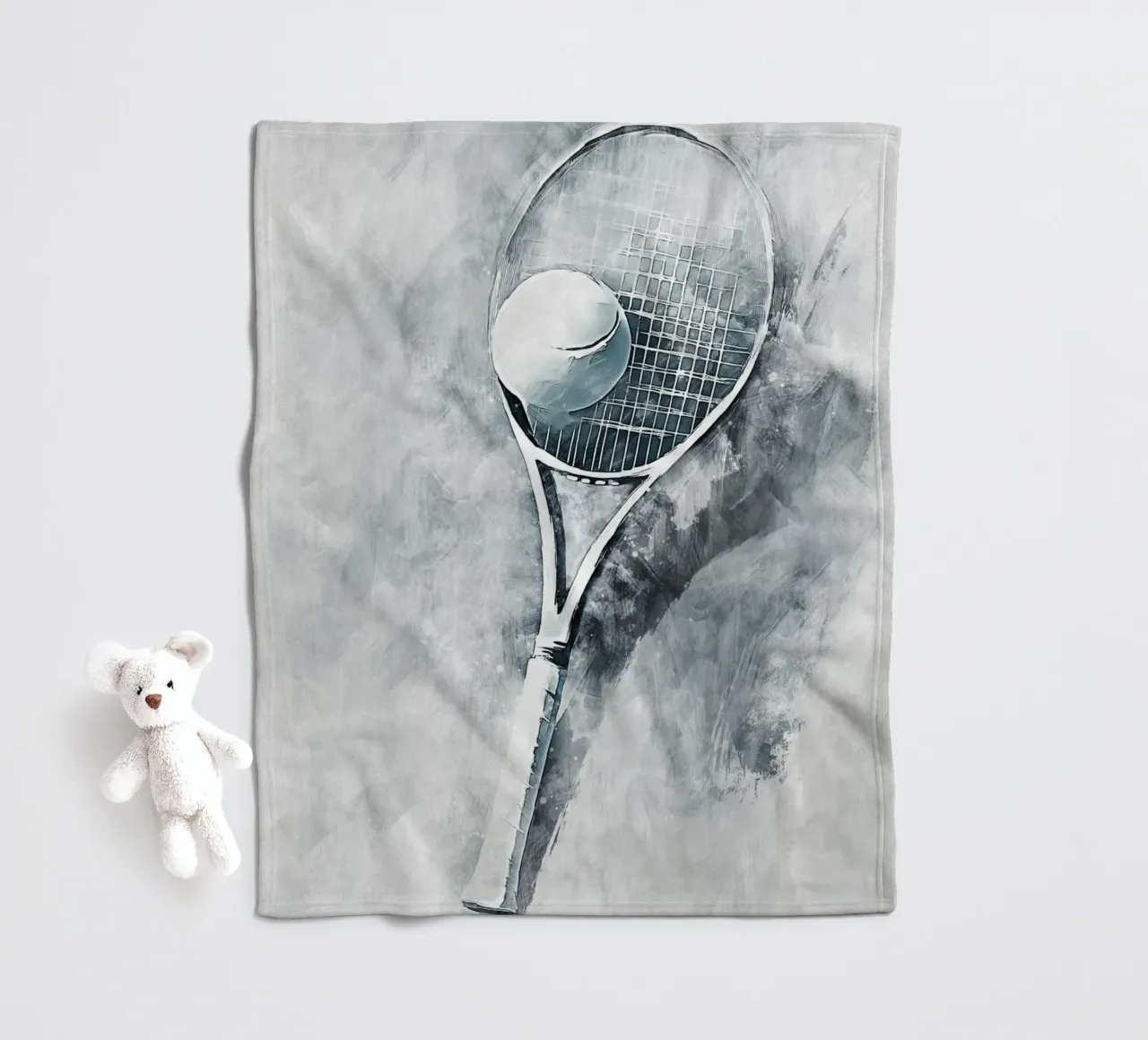 Tennis Ball/Racket art coperta in pile da Mateo