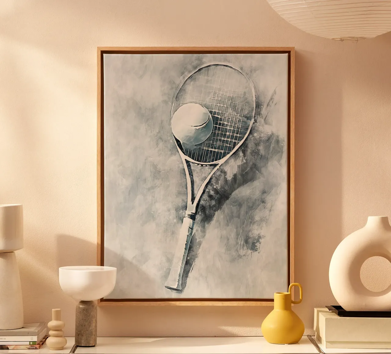 Tennis Ball/Racket art canvas by Mateo