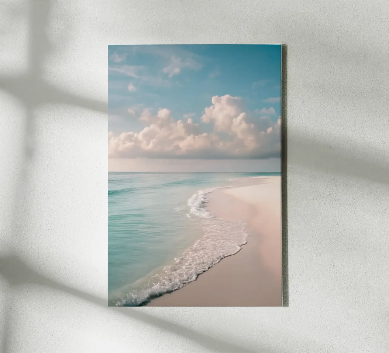 Beach with Gentle Waves canvas by Indigo Tides Art