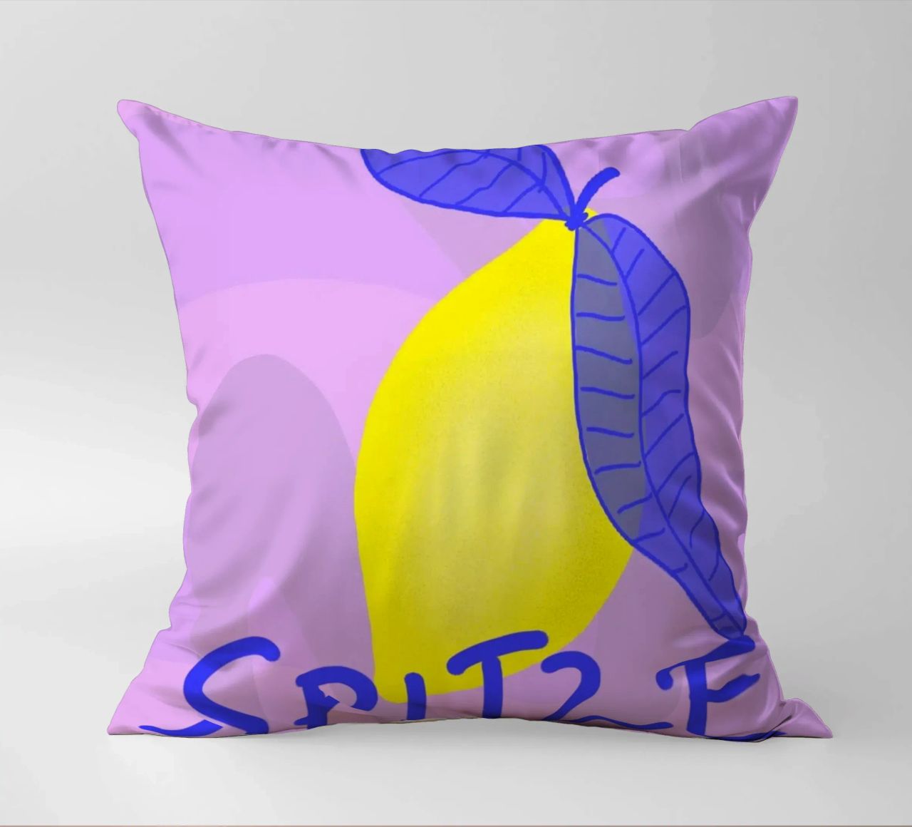 Spitzen Zitrone! (blue text) cuscino da wee-design