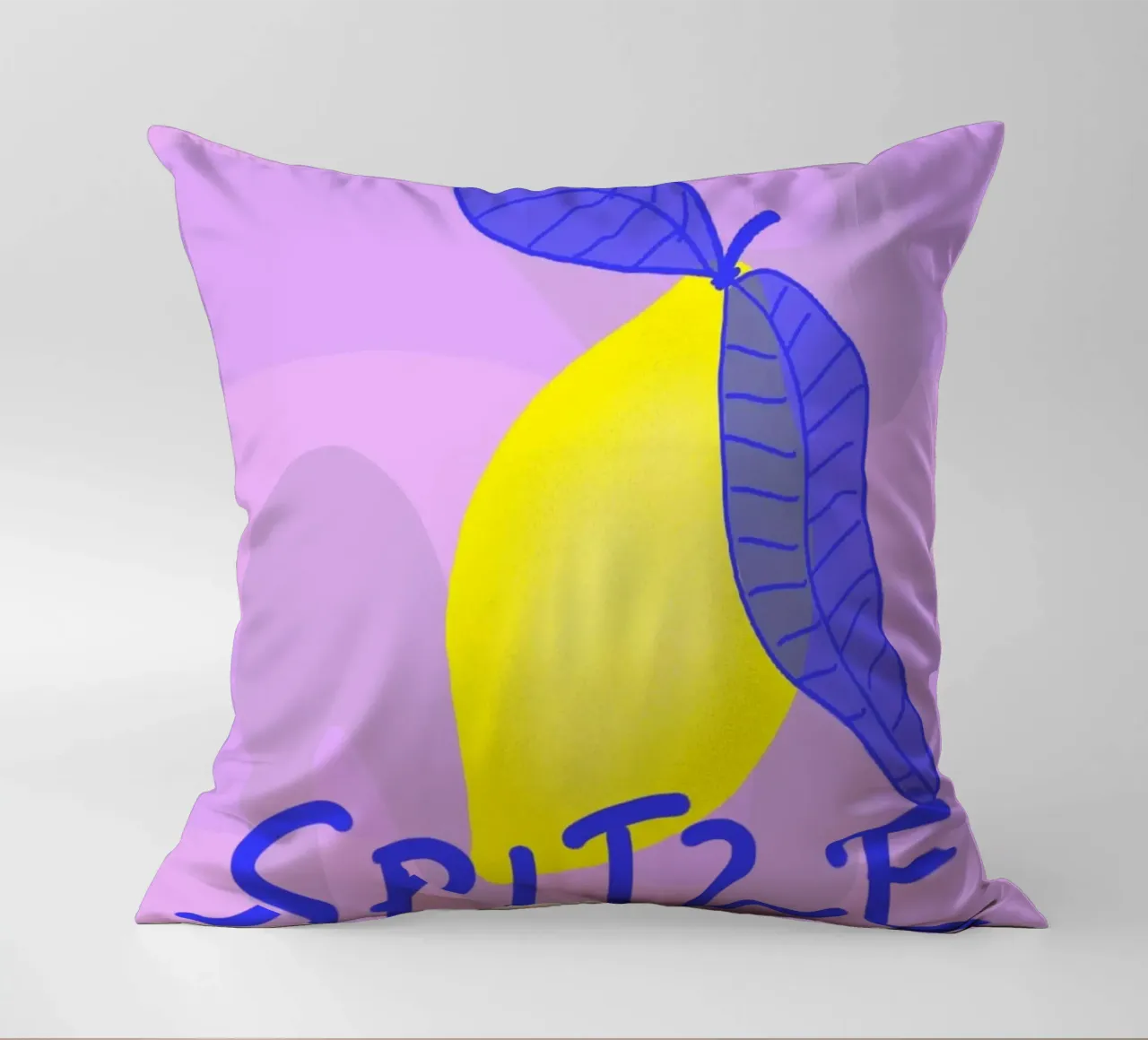 Spitzen Zitrone! (blue text) cuscino da wee-design