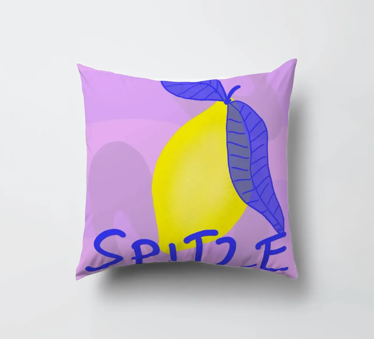 Spitzen Zitrone! (blue text) cuscino da wee-design
